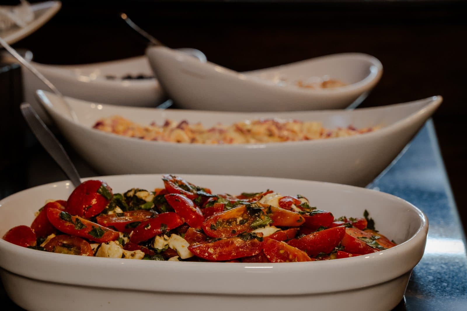 Ensaladas del buffet de Hoteles Savoia
